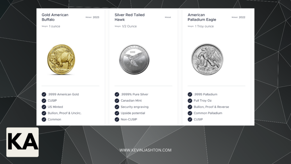 American Coin Co. gold and silver products