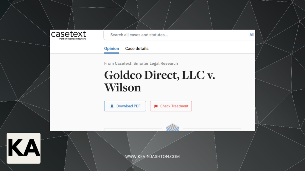 Goldco lawsuit against Wilson