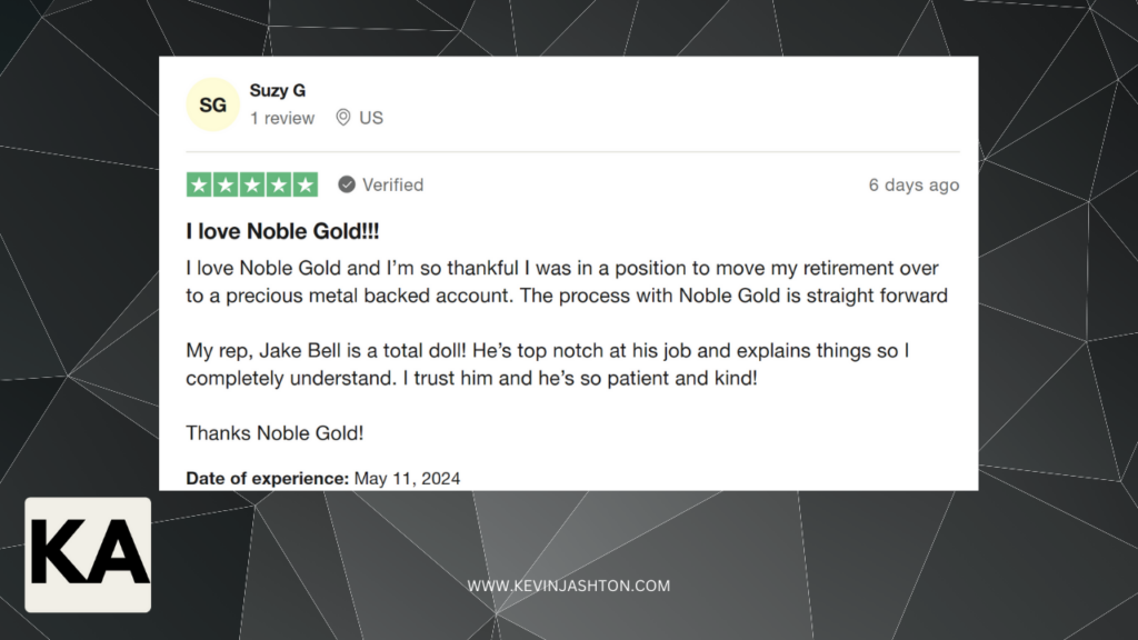 Noble Gold Investments reviews on Trustpilot